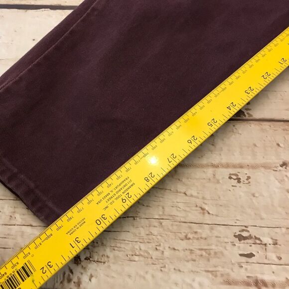 Vintage Wrangler Womens High Waisted Burgundy Plum “Mom” Jeans Size 16 (31/31) - Picture 12 of 16